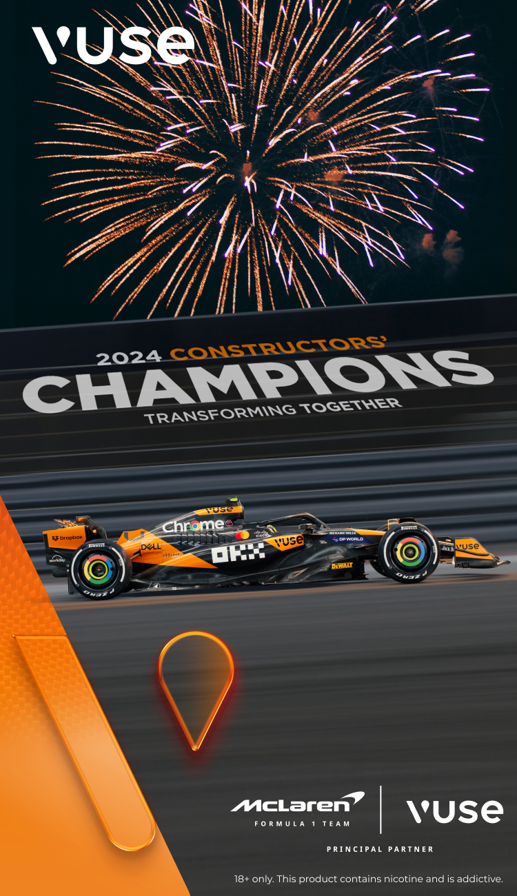 Vuse MCLaren Banner Mobile