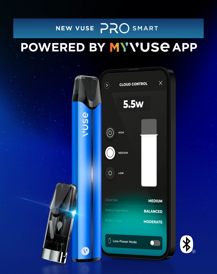 Vuse Vape Pods Usage Tracker on MYVUSE App