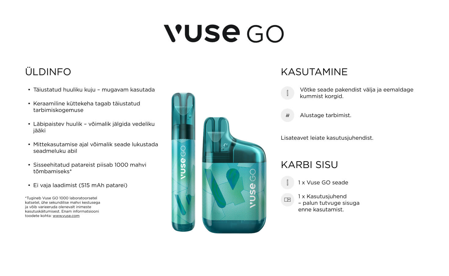 VUSE e-sigaretid | VUSE Eesti