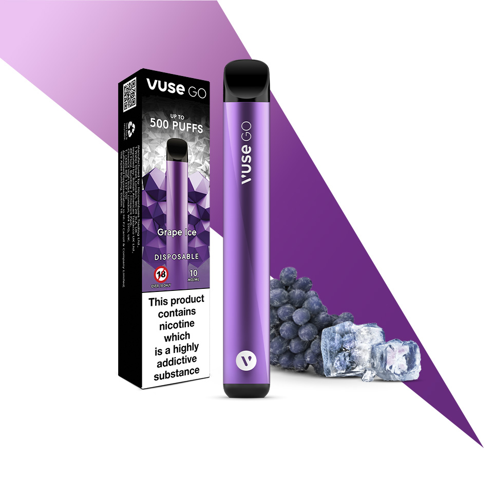 Vuse Go Grape Ice | Disposable Vape | Vuse UK