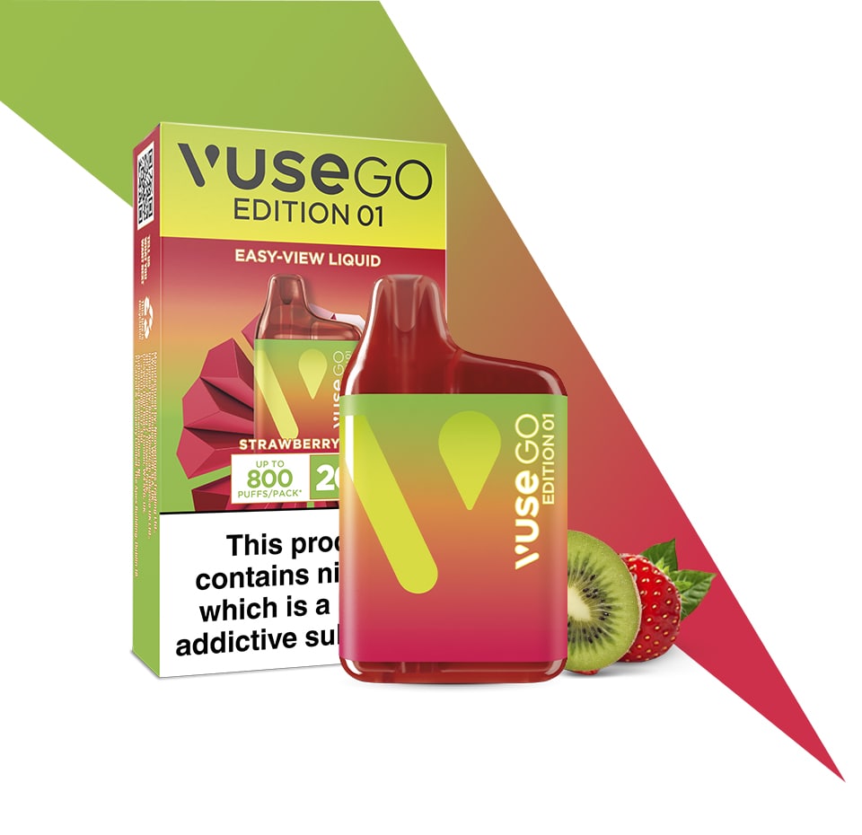 Vuse Go Edition Strawberry Kiwi | Disposable Square Vape | Vuse