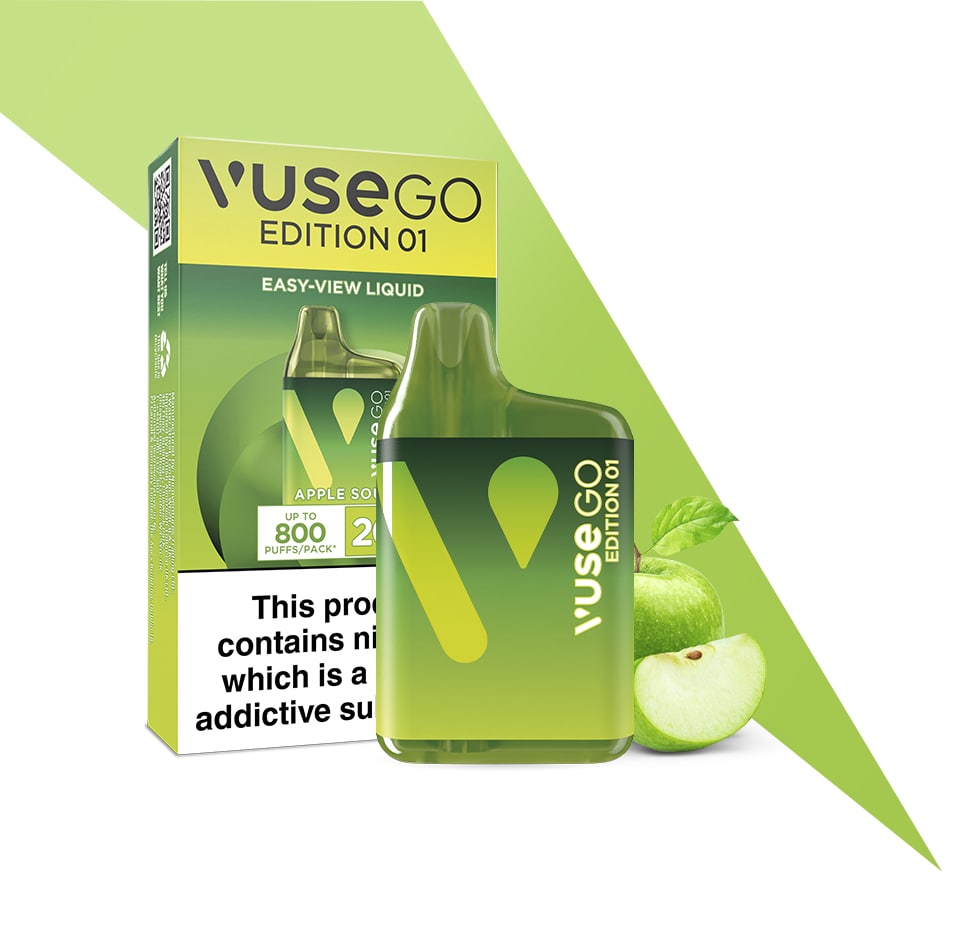 Vuse Go Edition Apple Sour Disposable Square Vape Vuse